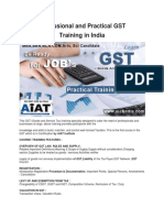 Professional and Practical GST Training in India