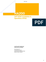 HA200 - SAP HANA Installation & Operations SPS12