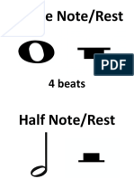 Whole Note/Rest: 4 Beats
