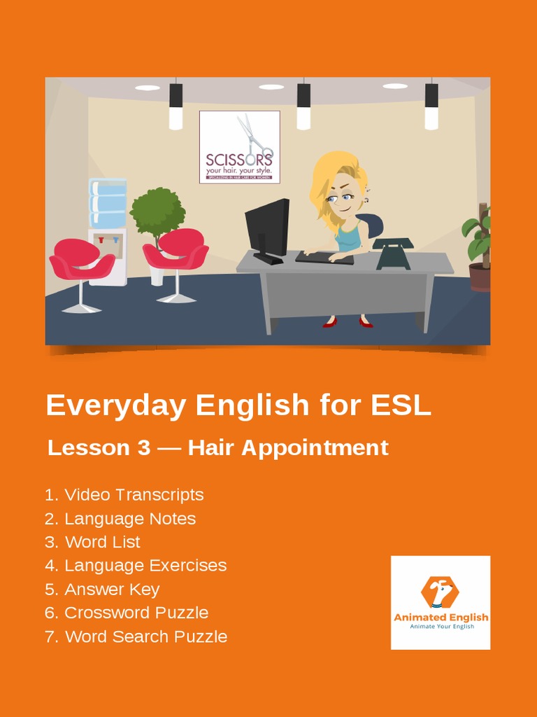 Lesson Three Hair Appointment PDF Hairdresser Linguistic Typology