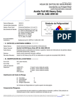 20 W-50 Roshfrans Aceite para Motor A Gasolina PDF