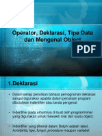 2 Operator Deklarasi Tipe Data