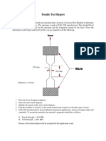 Tensile Test Report