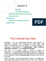 Lesson 2 The Cathode Ray Oscilloscope