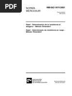 NBR NM ISO 1974 - Papel - Determinacao Da Resistencia Ao Rasgo - Metodo Elmendorf