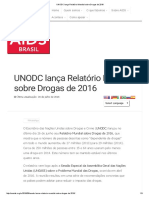 UNODC Lança Relatório Mundial Sobre Drogas de 2016