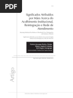Significados Atribuídos por Mães Acerca do Acolhimento Institucional, Reintegração e Rede de Atendimento