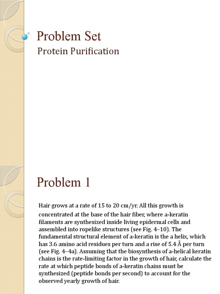 Protein Purification Problem Set | PDF | Molecular Biology | Amino Acid