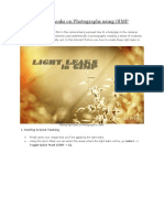 Creating Light Leaks On Photographs Using GIMP