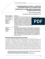 Garcés Mascareñas La Estandarización de La Escritura