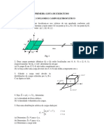 Lei de Coulomb e campo eletrostático: 14 exercícios