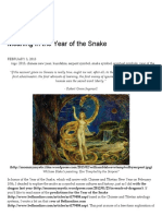 Meaning in The Year of The Snake