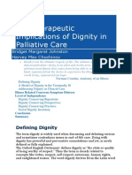 The Therapeutic Implications of Dignity in Palliative Care: Bridget Margaret Johnston Harvey Max Chochinov