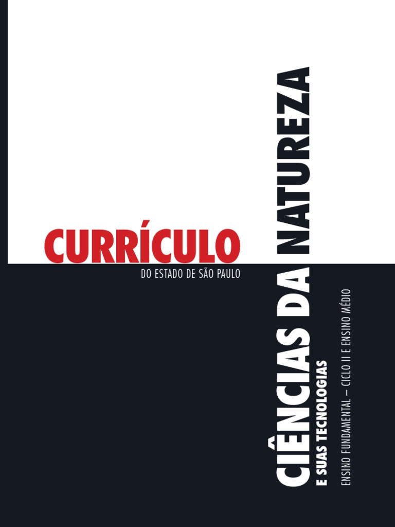 Currículo Ciências Da Natureza PDF | PDF | Pedagogia | Aprendizado