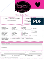 Cake Order Forms