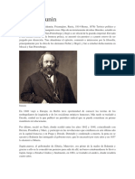 Biografia Mijaíl Bakunin