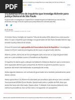 STJ Autoriza Envio de Inquérito Que Investiga Alckmin Para Justiça Eleitoral de São Paulo _ Política _ G1