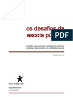 Inquérito A Docentes 2008 (Versão Preliminar Do Relatório)