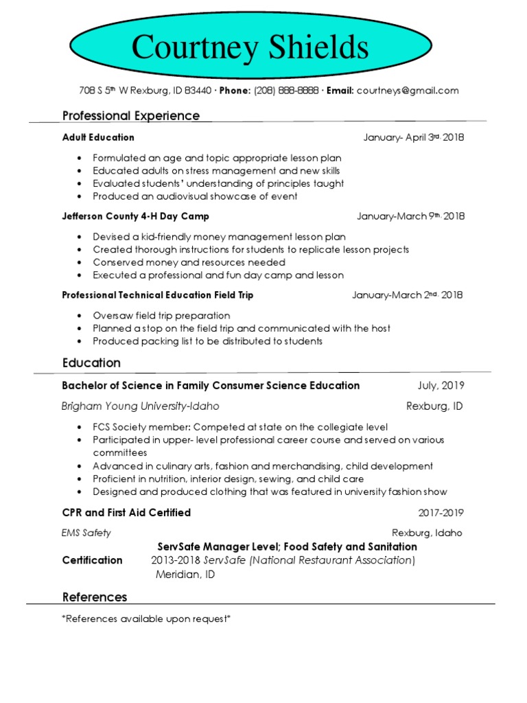 Adult Education and Experience Summary | PDF | Career & Growth