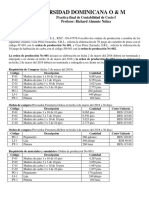 Practica Final de Contabilidad de Costo 1