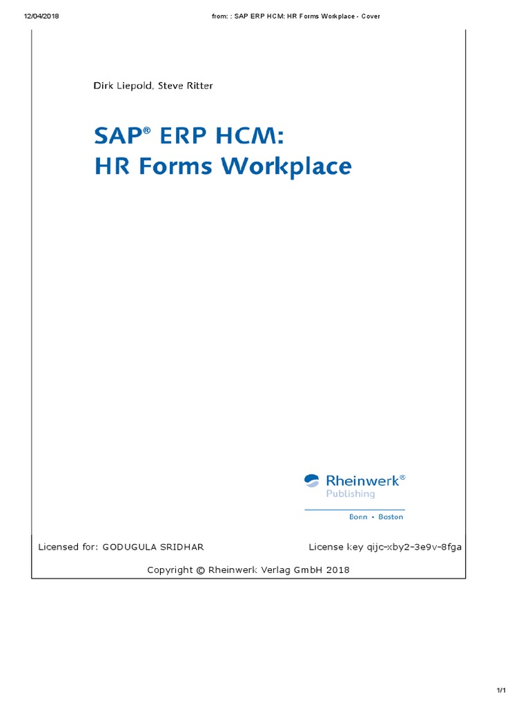 SAP Press HRFORMS Workplace PDF