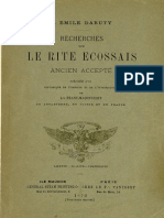 Daruty J E - Recherches Sur Le Rite Ecossais Ancien Et Accepté - 1879 PDF