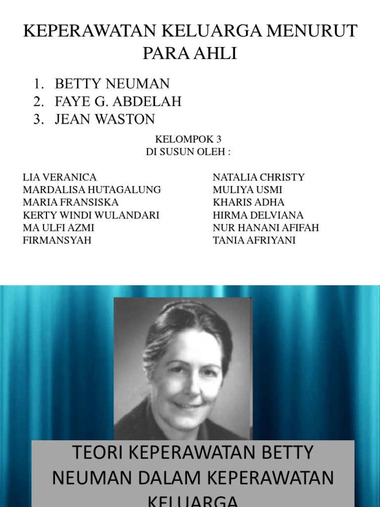 Teori Keperawatan Betty Neuman Dalam Keperawatan Keluarga