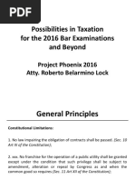 Possibilities in Taxation For 2016 Mock Bar and Beyond - Atty. Roberto Bobby Lock