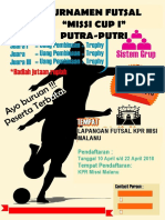 Desain Pamflet Futsal CorelDRAW