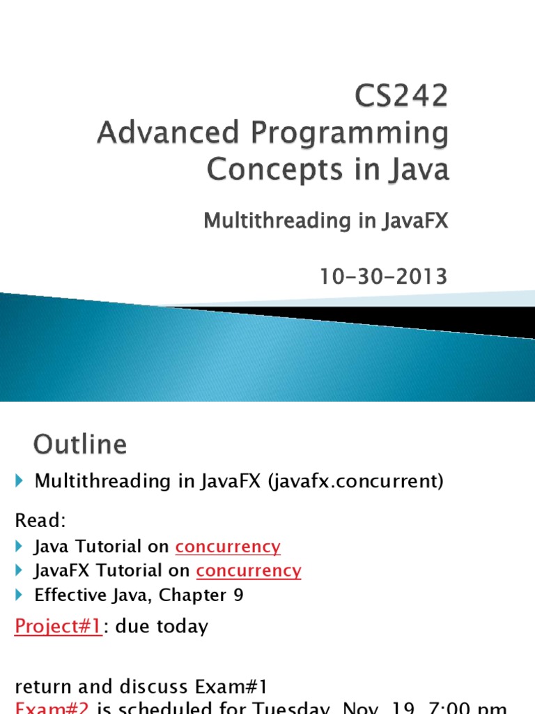 JavaFx Thread PDF Thread Concurrency Science)