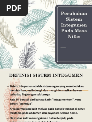 Perubahan Sistem Integumen