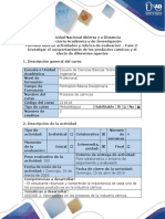 Guia de Actividades y Rúbrica de Evaluación - Fase 2 - Investigar El Comportamiento de Los Productos Cárnicos