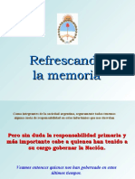 Refrescando la MEMORIA