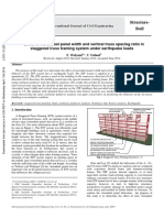 Efect of Vierendeel Panel Width and Vertical Truss Spacing Ratio in Staggered Truss Framing System Under Earthquake Loads