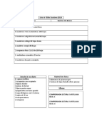 Lista de Útiles Escolares 2018