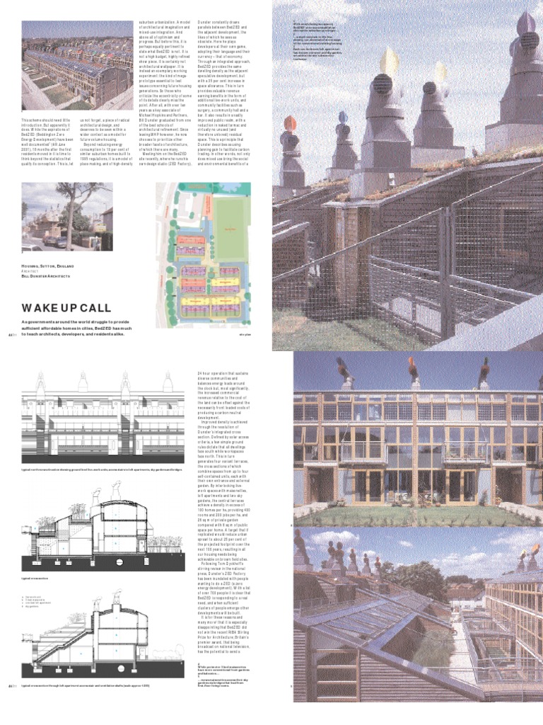BedZED Housing, Sutton, London BILL DUNSTER ARCHITECTS PDF PDF