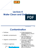 Lecture 4 - Wafer Clean