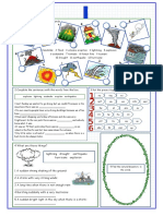 Natural Disasters Vocabulary Exercises Fun Activities Games Icebreakers Oneonone Activiti - 42747