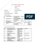 Academic Details of Dr. Ashokakumara Rajere