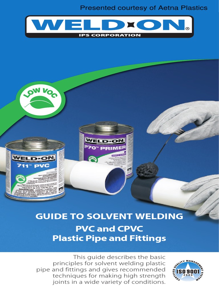 WeldOn Solvent Welding Guide Pipe (Fluid Conveyance) Welding