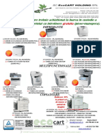 Numarul de Tonere La Echipamentele de Printat Oferite in Custodie Ok.