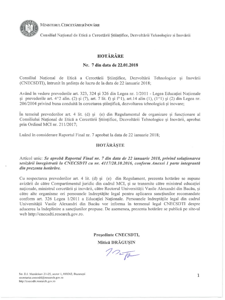 Cnecsdti Decanul Valentin Zichil A Plagiat