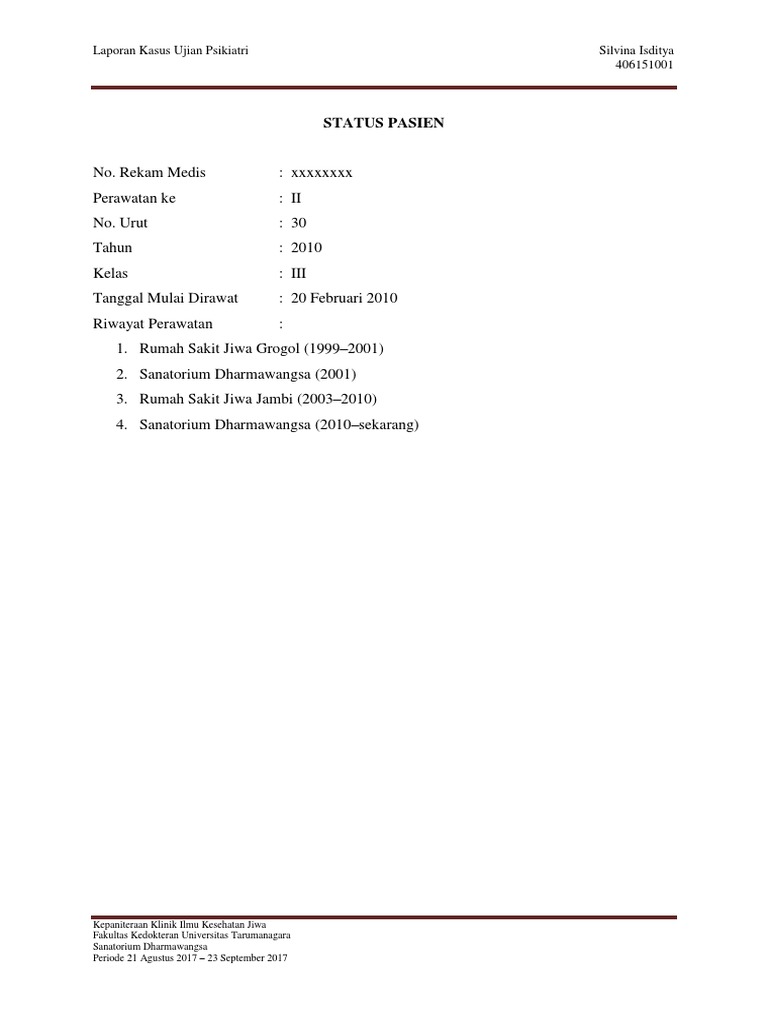 Case Ujian Jiwa Vina PDF