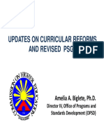 Updates On Curriculum