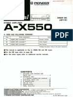 Pioneer A-X550 SM PDF