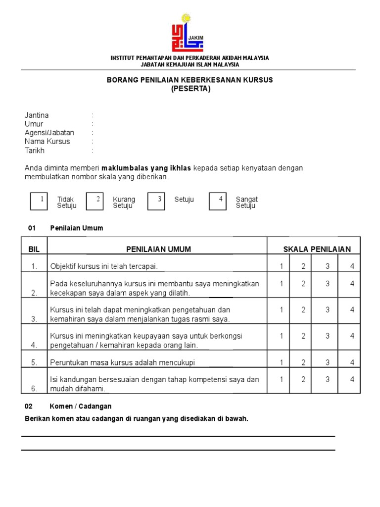 Contoh Surat Mohon Borang Keberkesanan Latihan Dilaksanakan Melalui Sistem