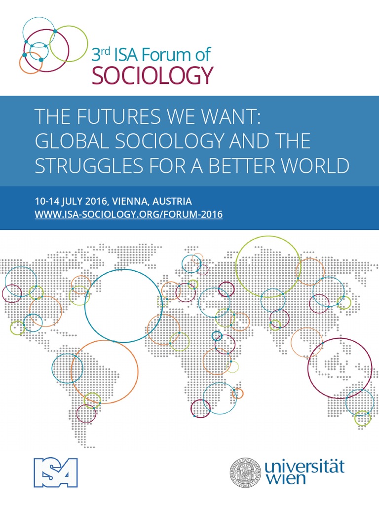 Isa16 Forum Program Book International Standard Serial Number Sociology