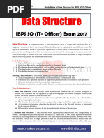 Data Structure Study Notes For IBPS SO IT Officer - Team MME