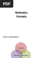 Motivation Concepts Motivation Concepts