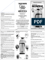 Instruções para uso de pipoqueira elétrica